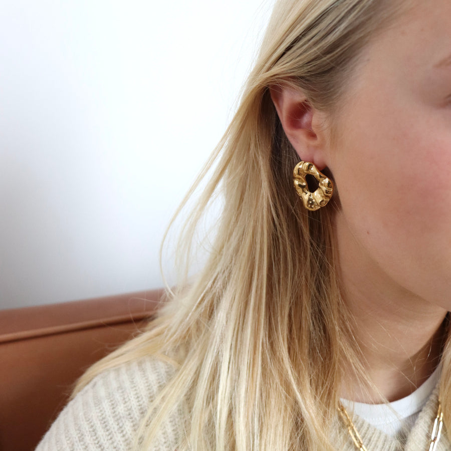 Jane earrings gold