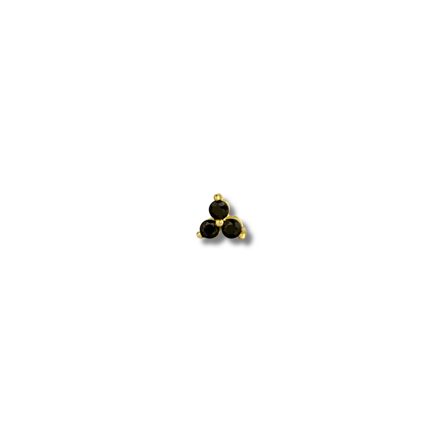 Black clover stud gold