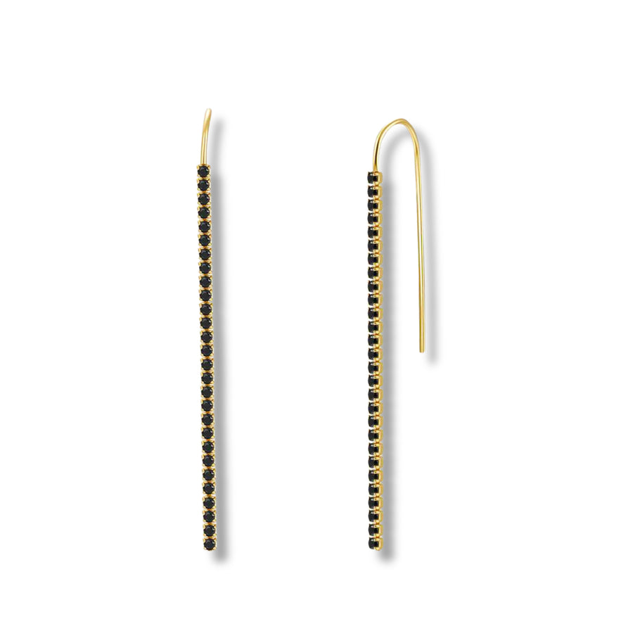 Black Noa earrings gold