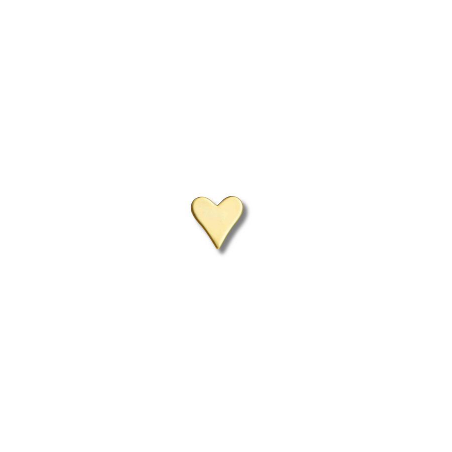 Heart stud gold