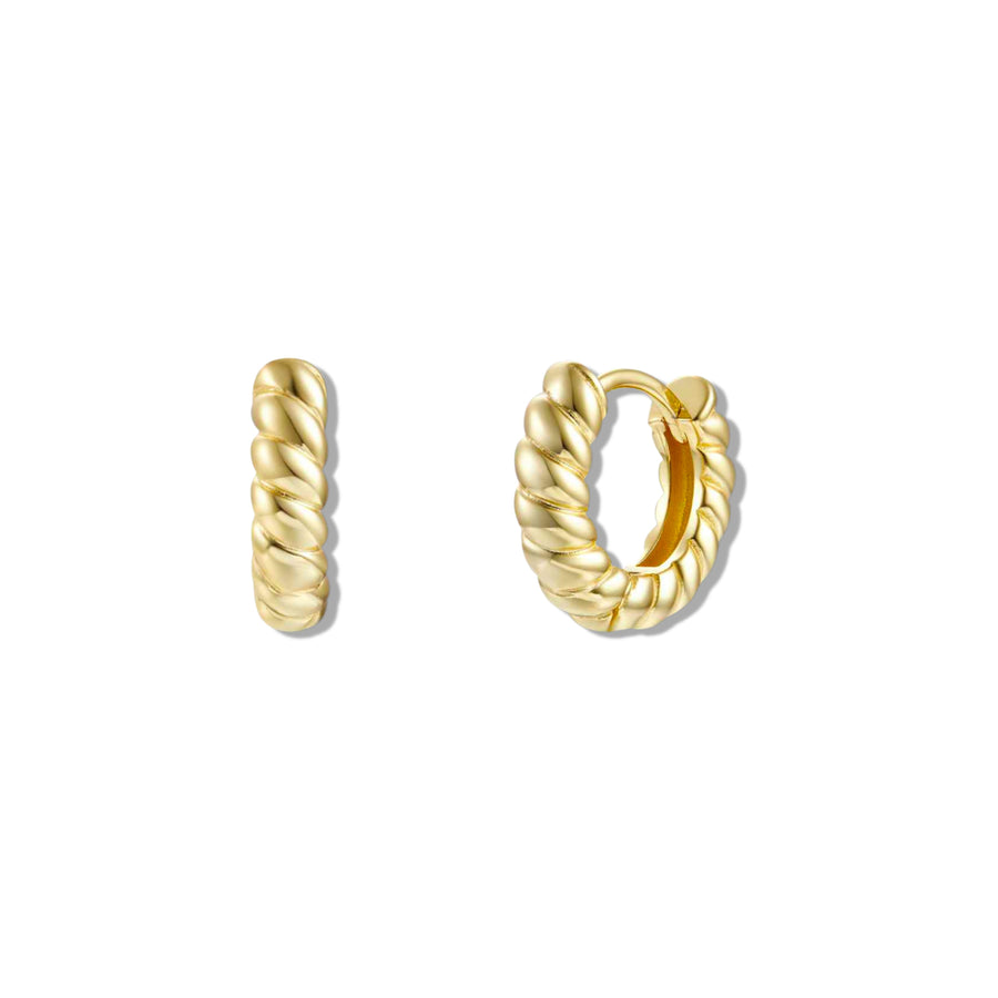 Mini Bubble hoops gold