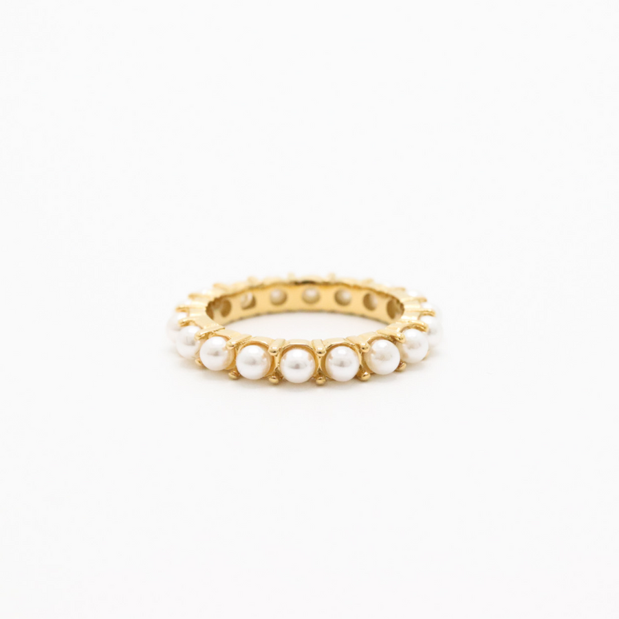 Pearly ring gold