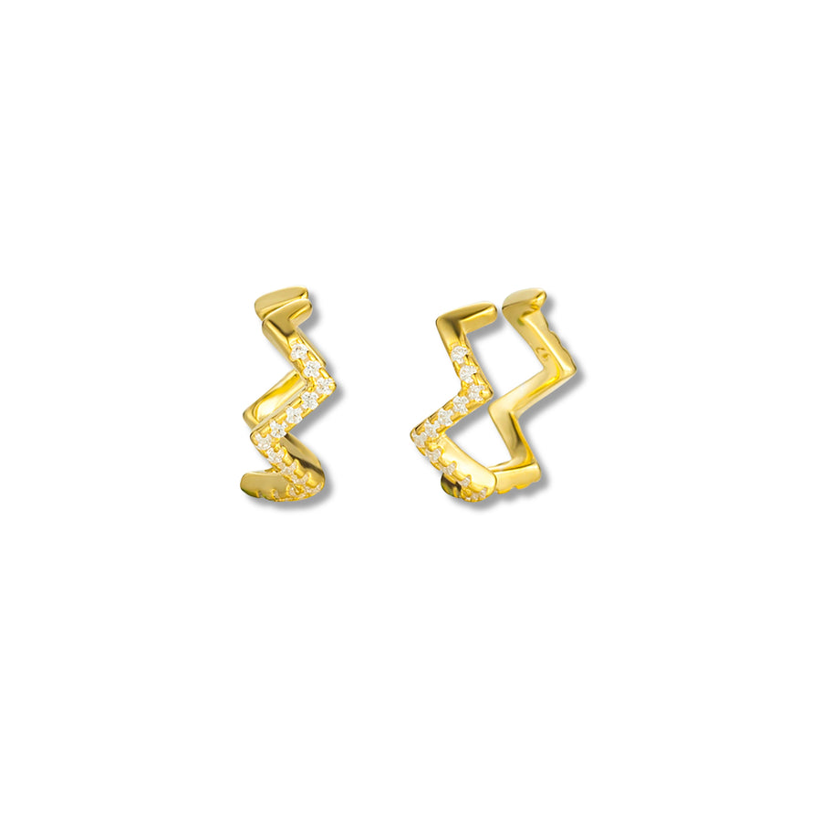 Zigzag earcuff gold