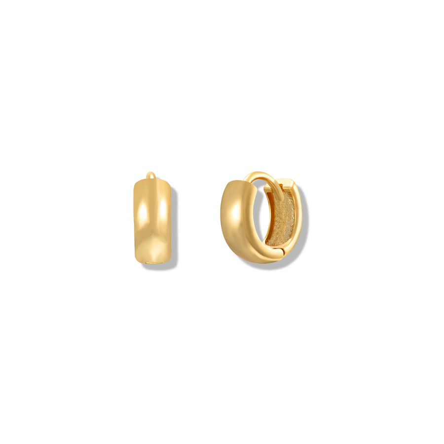 Mini Chunky hoops gold