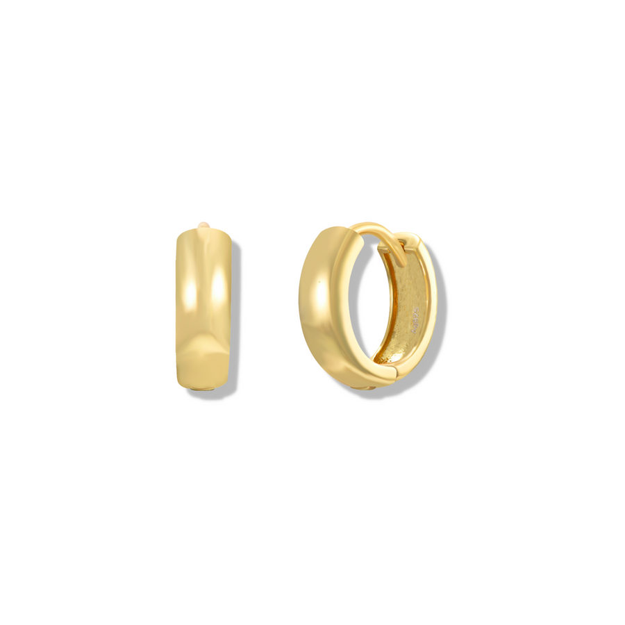 Small Chunky hoops gold