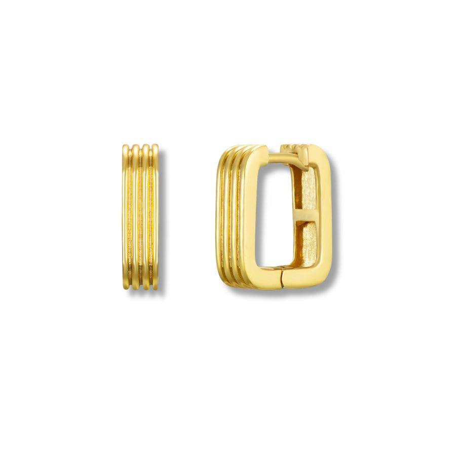 Square hoop gold