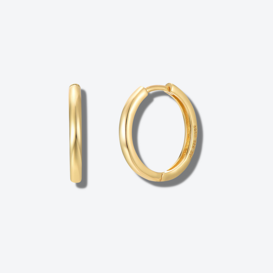 Medium Icon hoops gold