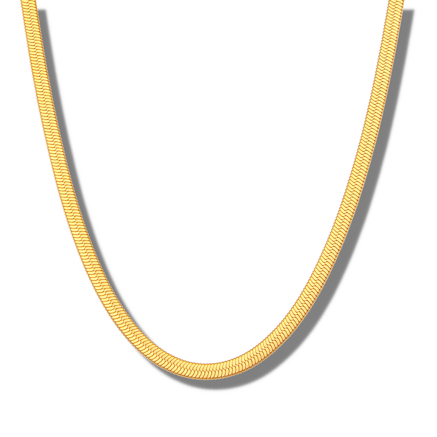 Snake necklace gold