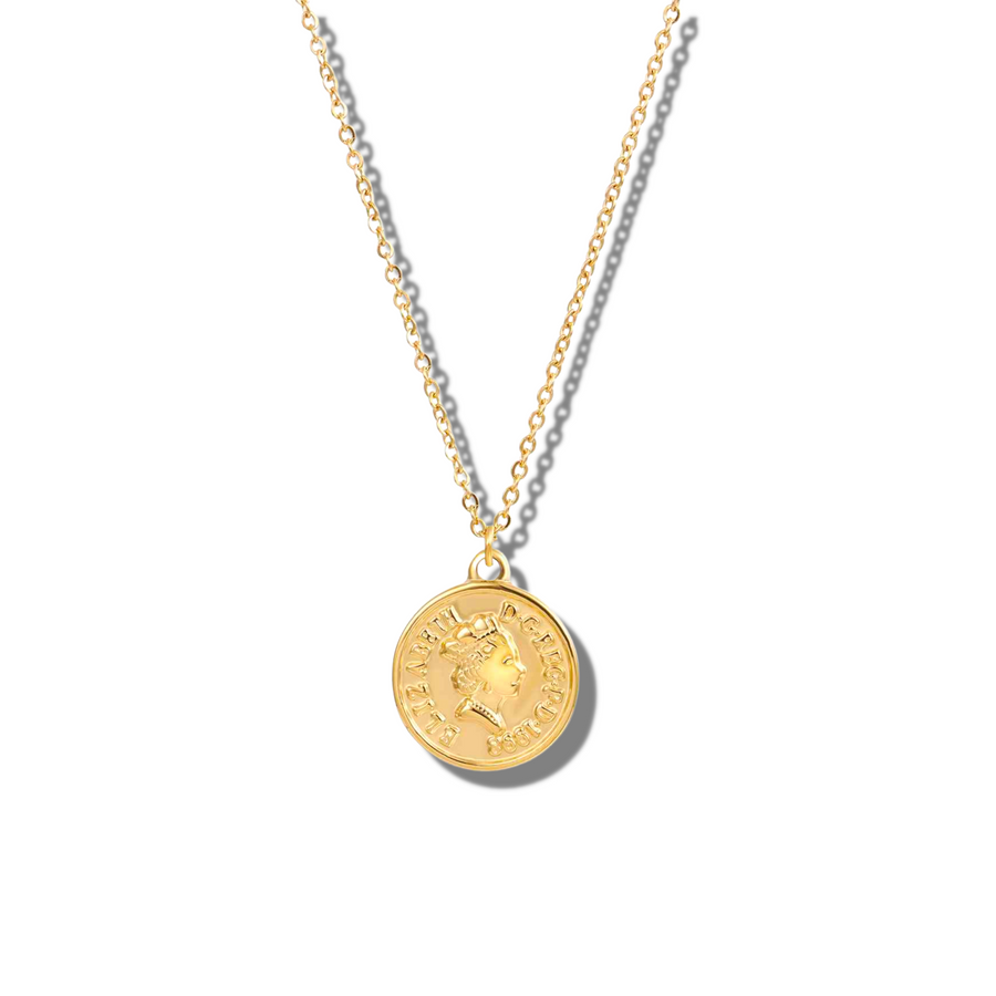 Coin necklace gold